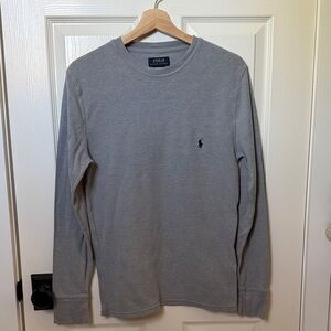 Polo by Ralph Lauren Light Gray Long-Sleeve Crewneck Shirt